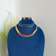 Five Lotus coin necklace