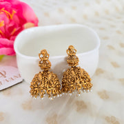 Lakshmi Jhumka white