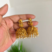 Lakshmi Jhumka white