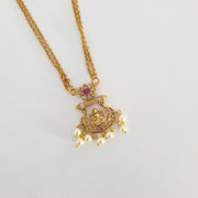 Lakshmi double layer pendant chain