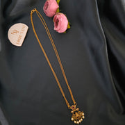Lakshmi double layer pendant chain