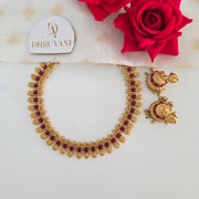 Non idol necklace with Jhumka