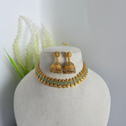 Non idol necklace with Jhumka