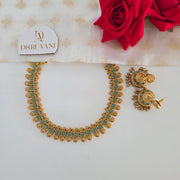 Non idol necklace with Jhumka