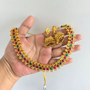 Non idol necklace with Jhumka