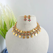 Adrika coin layered necklace