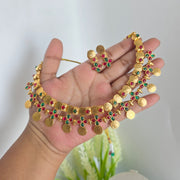 Adrika coin layered necklace