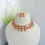 Adrika coin layered necklace