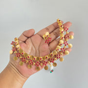 Adrika coin layered necklace