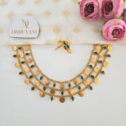 3 layer Coin Bead necklace