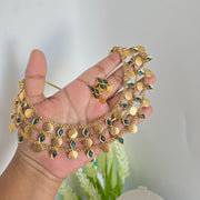 3 layer Coin Bead necklace