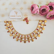 3 layer Coin Bead necklace