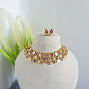 3 layer Coin Bead necklace