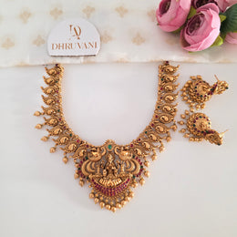 Peacock lakshmi Necklace