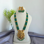 Dhanalaxmi beads green haram