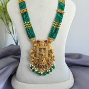 Dhanalaxmi beads green haram
