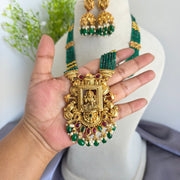 Dhanalaxmi beads green haram