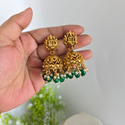Dhanalaxmi beads green haram