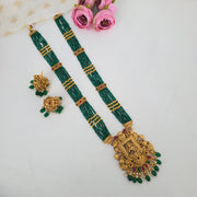 Dhanalaxmi beads green haram