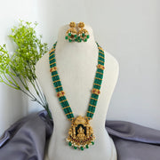 Premium lakshmi devi temple green Haram