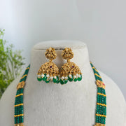 Premium lakshmi devi temple green Haram