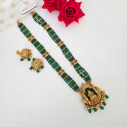 Premium lakshmi devi temple green Haram