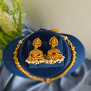 Antique lakshmi ball haram white