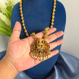 Antique lakshmi ball haram white