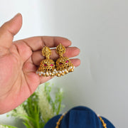 Antique lakshmi ball haram white