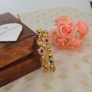 Devi Tear drop Multi color stone Bangle