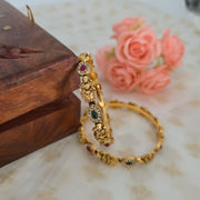 Devi Tear drop Multi color stone Bangle