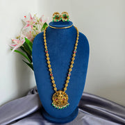 Antique lakshmi devi Haram green