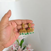 Antique lakshmi devi Haram green