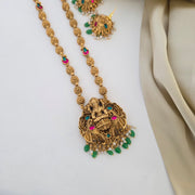 Antique lakshmi devi Haram green