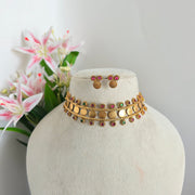 Lakshmi coin choker