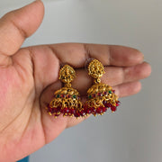 Aadilakshmi bridal combo red