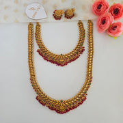 Aadilakshmi bridal combo red