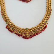 Aadilakshmi bridal combo red