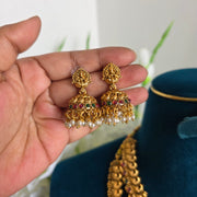 Aadilakshmi bridal set combo white