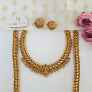 Aadilakshmi bridal set combo white