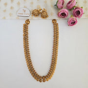 Coin long set / Kaashu Mala with Jhumka