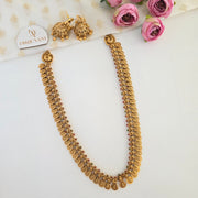 Coin long set / Kaashu Mala with Jhumka