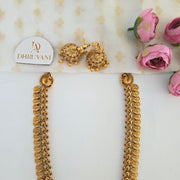 Coin long set / Kaashu Mala with Jhumka