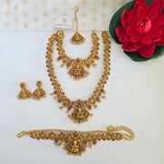 Lakshmi full bridal set with Hipbelt and Mangtikka