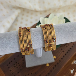 6 Matte Non Idol Bangles