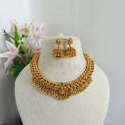 Aadilakshmi Necklace with Jhumka