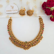 Aadilakshmi Necklace with Jhumka