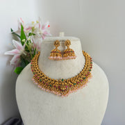 Aadilakshmi Necklace with Jhumka