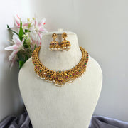 Aadilakshmi Necklace with Jhumka