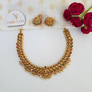 Aadilakshmi Necklace with Jhumka